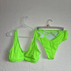Neon green bikini